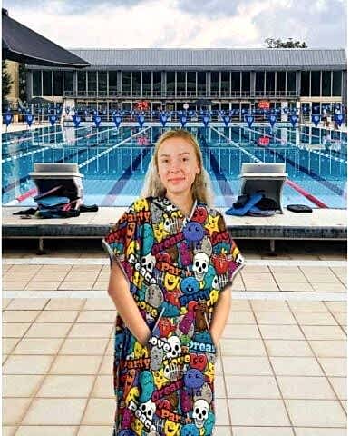 Tude Unisex Havlu Panço Yüzücü Yarış Antrenman Hav