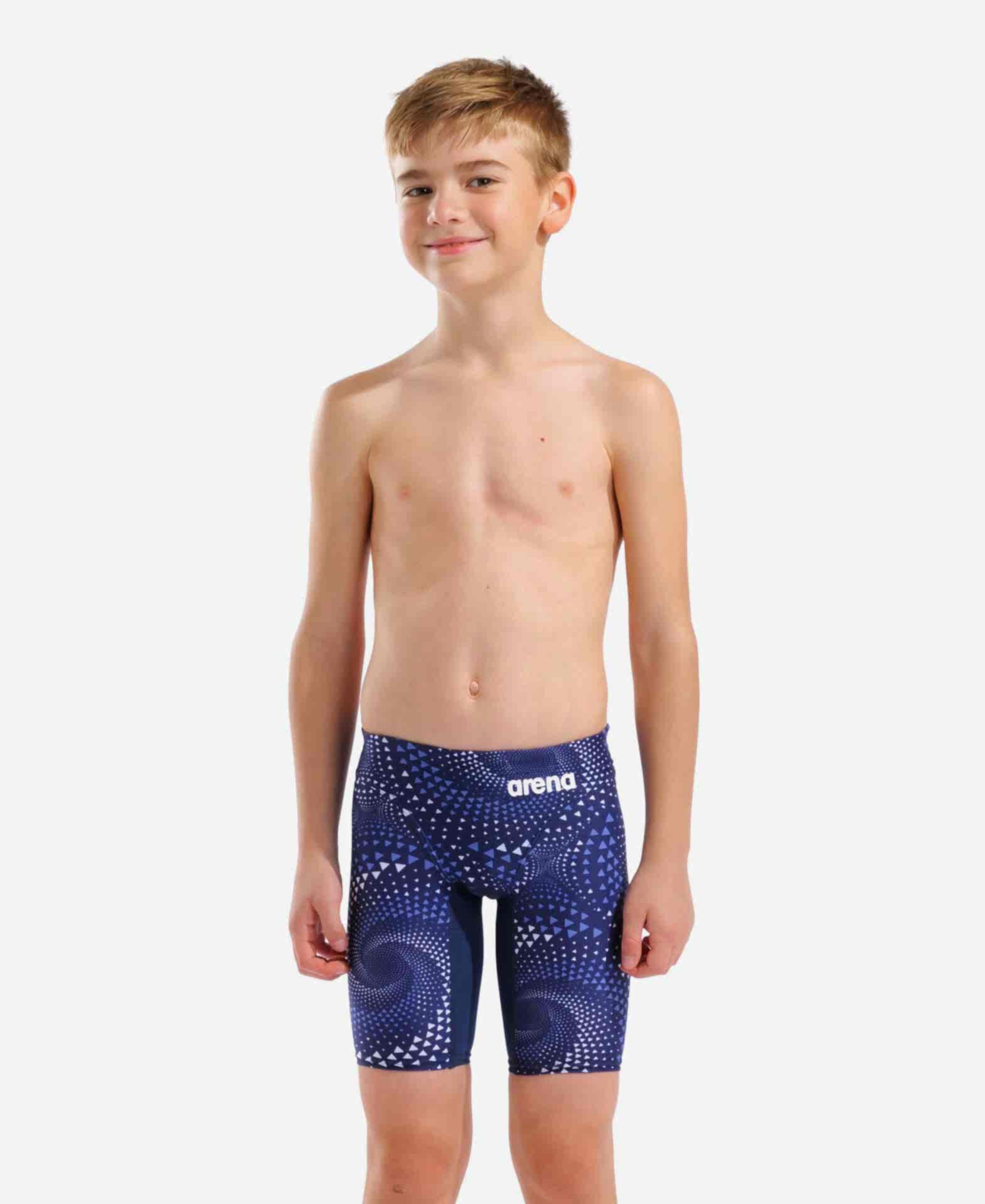 Boy's Arena Fireflow Swim Jammer Navy-White