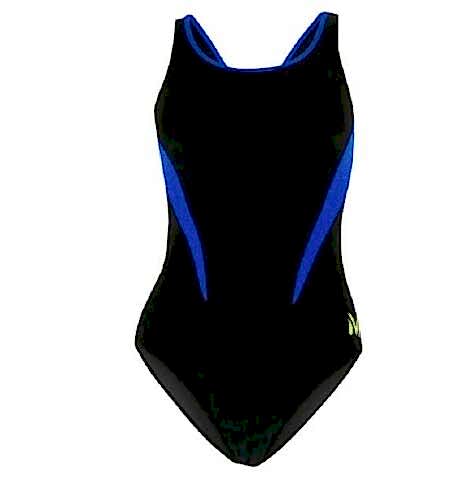 MP COMP BACK SPLICE KADIN YÜZÜCÜ MAYOSU  / BLACK-ROYAL BLUE