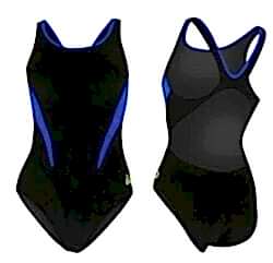 MP COMP BACK SPLICE KADIN YÜZÜCÜ MAYOSU  / BLACK-ROYAL BLUE
