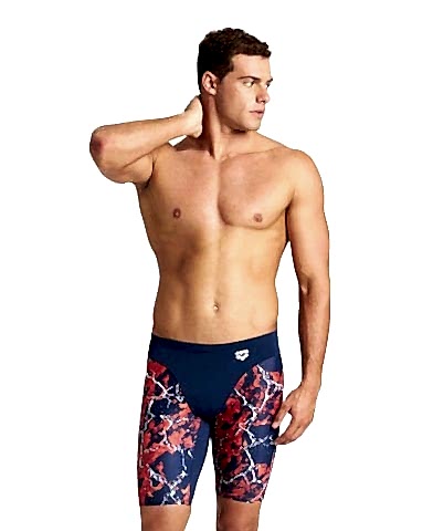 M EARTH TEXTURE JAMMER ERKEK YÜZÜCÜ MAYOSU / NAVY-RED-MULTI