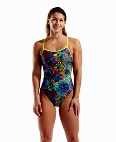 W ARENA GARDEN SWIMSUIT SWIM BOOSTERBACK BLACK MUL