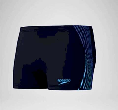 Speedo Men's Tech Panel Aquashort Black/Blue erkek şort mayo