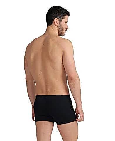 MENS SWIM SHORT GRAPHIC ERKEK YÜZÜCÜ MAYOSU /BLACK-SOFT GREEN