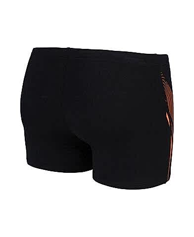 MENS SWIM SHORT GRAPHIC ERKEK YÜZÜCÜ MAYOSU /BLACK-NESPOLA