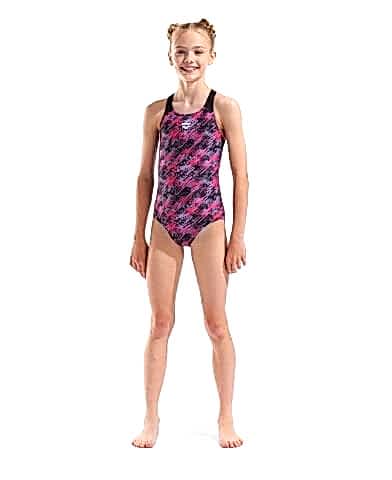 G ARENA DRAFT SWIMSUIT V BACK L BLACK