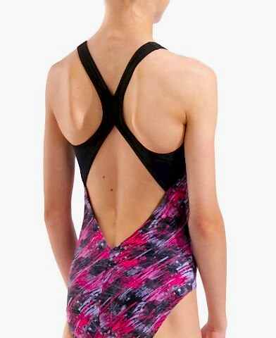 G ARENA DRAFT SWIMSUIT V BACK L BLACK