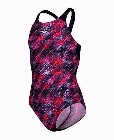 G ARENA DRAFT SWIMSUIT V BACK L BLACK