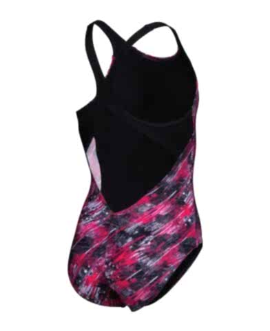 G ARENA DRAFT SWIMSUIT V BACK L BLACK