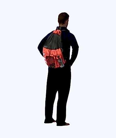 ALLIANCE BIG MESH MUMMY BACKPACK/BLUE-YELLOW