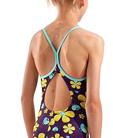 G ARENA SPRING SWIMSUIT LIGHTDROP BACK PLUM