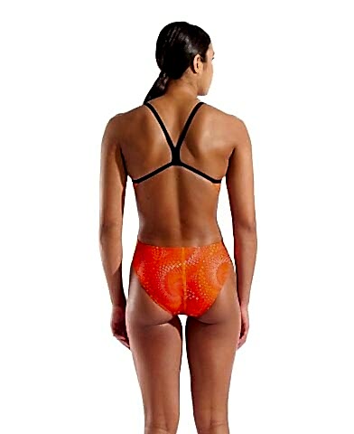 W ARENA FIREFLOW SWIMSUIT CHALLANGE BACK BLACK ORA
