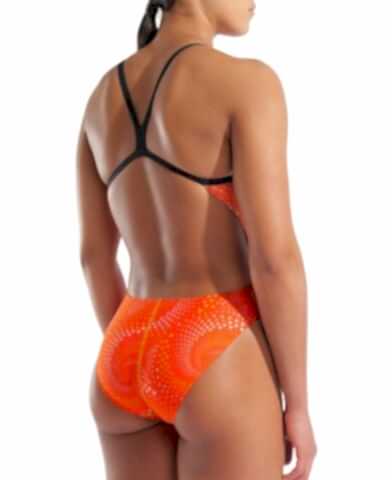 W ARENA FIREFLOW SWIMSUIT CHALLANGE BACK BLACK ORA