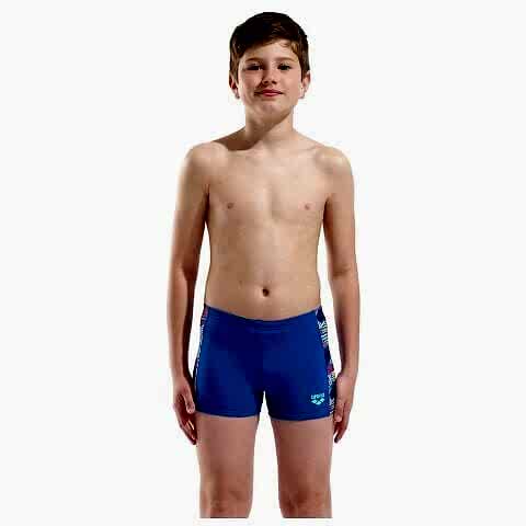 BOY'S ARENA CANDIES SWIM SHORT/ROYAL-MULTI BLUE
