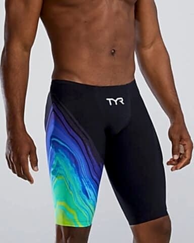 TYR M VENZO DÜŞÜK BEL JAMMER LIME-NAVY erkek yarış mayosu