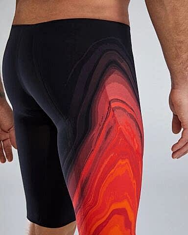 TYR M VENZO DÜŞÜK BEL JAMMER RED-ORANGE erkek yarış mayosu