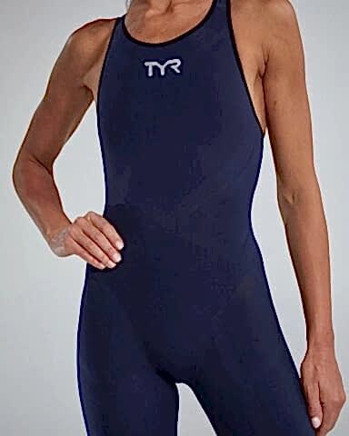 TYR W VENZO OPEN BACK/NAVY kadın yarış mayosu