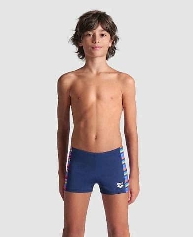 BOY'S ARENA RACING STRIPE SWIM SHORT/NAVY-NAVY MULTI ERKEK ÇOCUK MAYOSU