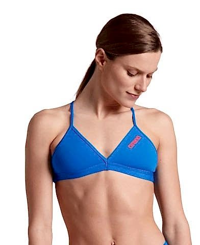 WOMEN'S TEAM SWIM TOP TIE BACK SOLID/BLUE RIVER BİKİNİ ÜSTÜ