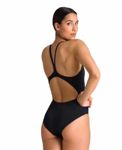 Arena Womens Team Swimsuit Light Drop Solid FL Siyah