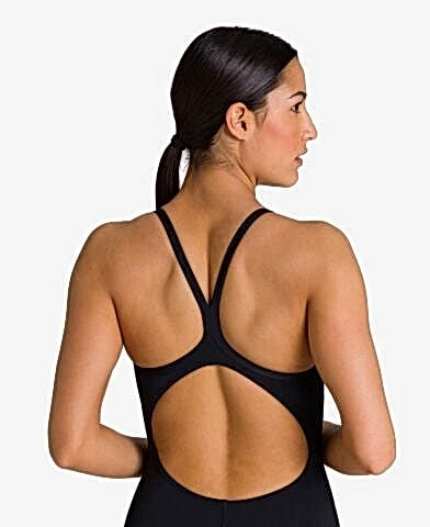 Arena Womens Team Swimsuit Light Drop Solid FL Siyah