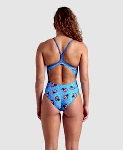 WOMENS ARENA MUSHROOMS LIGHTDROP BACK FUNNY PRINTS Kadın Mayosu