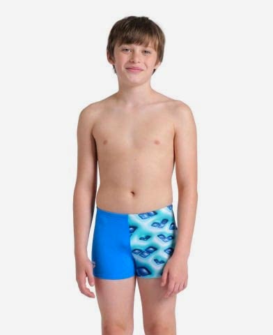 BOYS ARENA LOGO GRAPHIC SWIM SHORT/BLUE RIVER-WATER MULTI ERKEK ÇOCUK MAYOSU