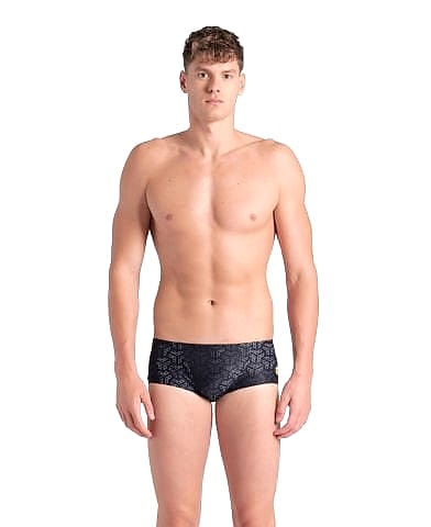 MENS ARENA MONOGRAM SWIM LOW WAIST SHORT/BLACK MULTI-BLACK ERKEK MAYOSU