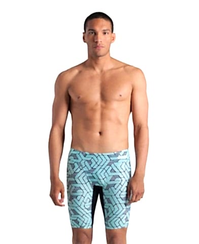 MENS ARENA ESCAPE SWIM JAMMER/BLACK-WATER BLUE MULTI ERKEK MAYOSU