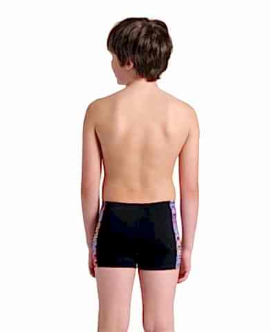 BOYS ARENA ONDULATION SWIM SHORT/BLACK-MULTI VIOLET ERKEK ÇOCUK MAYOSU