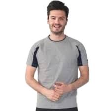 M ESSENCE T-SHIRT / GREY-NAVY