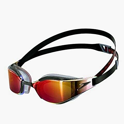 Speedo Fastskin Hyper Elite Mirror Aynalı Yüzücü Gözlüğü Siyah Altın