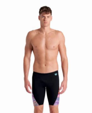 MENS ARENA ONDULATION SWIM JAMMER/BLACK-MULTI VIOLET ERKEK MAYOSU