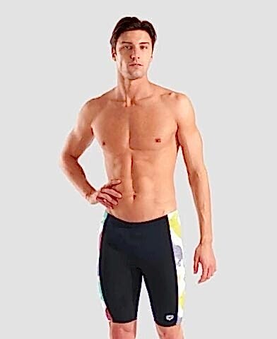 MEN'S ARENA IN THE WILD SWIM JAMMER/BLACK-WHITE-MU