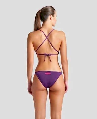 WOMENS TEAM SWIM BOTTOM SOLID/PLUM-BRIGHT CORAL BİKİNİ ALTI