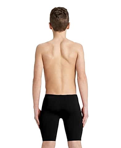 B TEAM SWIM JAMMER SOLID ERKEK ÇOCUK YÜZÜCÜ MAYOSU/BLACK-WHITE