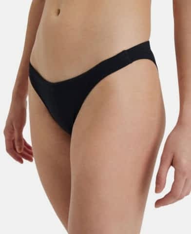WOMEN'S TEAM SWIM BOTTOM SOLID/BLACK