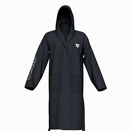 ARENA ZEAL ROBE/ASPHALT-WHITE YETİŞKİN BORNOZU