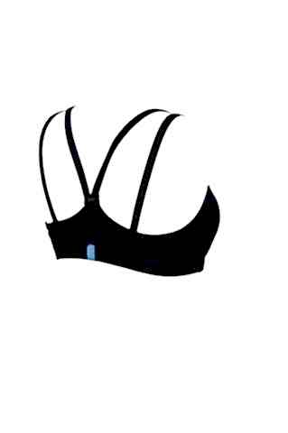 WOMENS BRA TOP SOLID/BLACK FITNESS BÜSTİYERİ